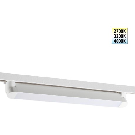 359798 PORT NT25 264 белый Светильник однофазный трехжильный трековый с переключ. цв. температуры IP20 LED 24W 180-265V 2700К/3200К/4000К ITER