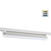 359798 PORT NT25 264 белый Светильник однофазный трехжильный трековый с переключ. цв. температуры IP20 LED 24W 180-265V 2700К/3200К/4000К ITER