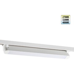 359798 PORT NT25 264 белый Светильник однофазный трехжильный трековый с переключ. цв. температуры IP20 LED 24W 180-265V 2700К/3200К/4000К ITER