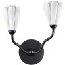 5090/2W MODERN ODL25 561 черный матовый/белый/фарфор Бра G4 LED 2*5W GARDI