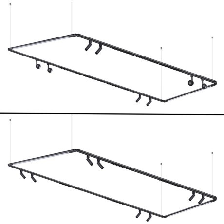 Накладная база с вводом питания и гибким L-соединителем и проводом 200см Novotech Glat 359387