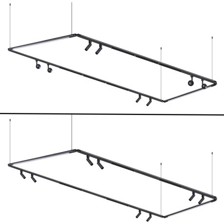 Накладная база с вводом питания и гибким L-соединителем и проводом 200см Novotech Glat 359387