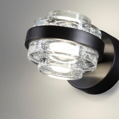 5031/6WL L-VISION ODL24 чёрный/металл/акрил Бра LED 6W 4000K 458лм KLOT