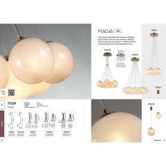 7109/19 Подвесная люстра с 19 лампами E14 (макс 5Вт), стяжное кольцо в комплекте Odeon Light MAGIA
