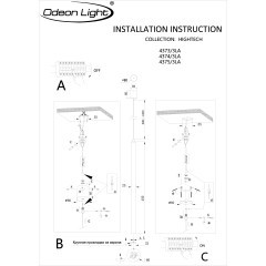 4375/3LA  Подвесной светильник Odeon Light HIGHTECH IP20 LED 3W 400Лм Ra90 3000K 220-240V FIANO