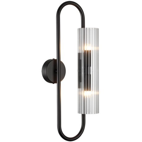 6561/2W SUSPENTIONI LN24 черный/прозрачный/металл/стекло Бра G9 2*20W 220V TORONTO