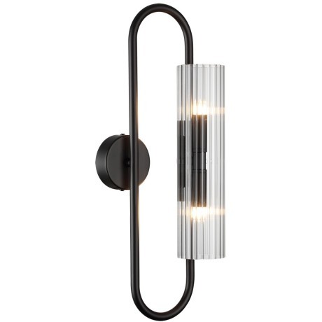 6561/2W SUSPENTIONI LN24 черный/прозрачный/металл/стекло Бра G9 2*20W 220V TORONTO