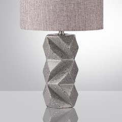 8136/1T MODERNI LN25 серый, керамика/текстиль Настольная лампа Е27 1*60W 220V BEINA
