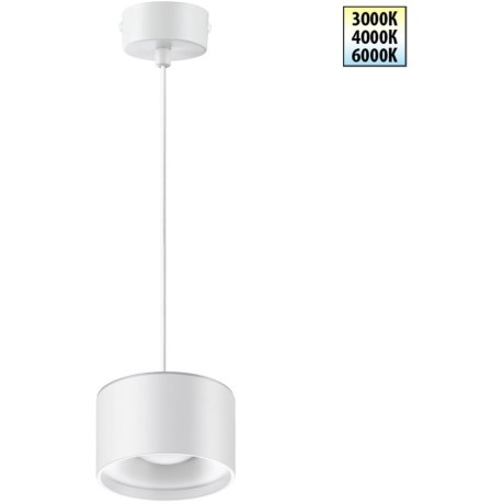 Подвесной светильник цилиндр Novotech 358967 Giro светодиодный LED 12W вниз + 3W вверхW