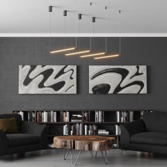 Модульный светодиодный линейный светильник 12W 3000K 944Лм Novotech VITZ 359345