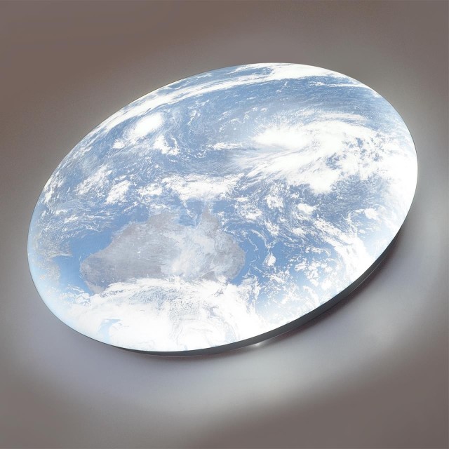 3085/ELN PALE SN 70 Светильник пластик/белый/синий LED 76Вт 3000/4000/6000K D480 IP43 CCT SPACE