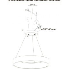 Подвесной светильник Sole 4066/50L