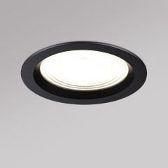 359847 Черный круглый светодиодный светильник с перекл. цв. температуры 25W 2500Лм 2700;3200;4000К 120° UGR16 CRI98 IP44 Novotech FLUO