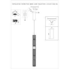 5455/18L Подвесной светодиодный светильник с латунным металлом, премиум серия, 18Вт 1745Лм 4000K CRI80 ODEON LIGHT Exclusive COLLIER