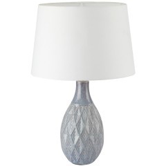 8138/1T MODERNI LN25 серый/белый, керамика/текстиль Настольная лампа Е27 1*60W 220V YARA
