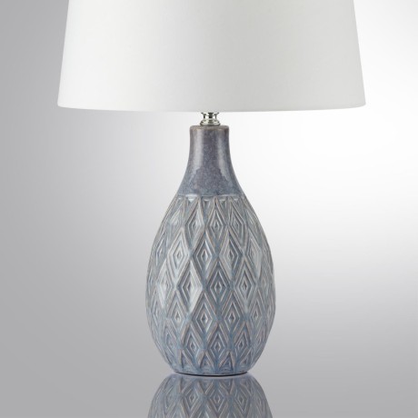 8138/1T MODERNI LN25 серый/белый, керамика/текстиль Настольная лампа Е27 1*60W 220V YARA