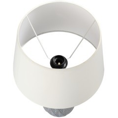 8138/1T MODERNI LN25 серый/белый, керамика/текстиль Настольная лампа Е27 1*60W 220V YARA