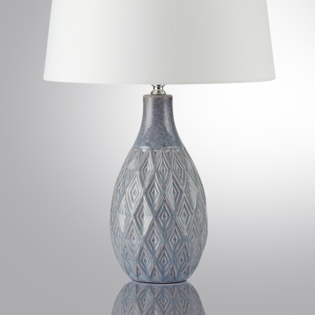 8138/1T MODERNI LN25 серый/белый, керамика/текстиль Настольная лампа Е27 1*60W 220V YARA