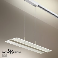Трехжильный однофазный трековый светодиодный светильник Novotech ITER 358995 2400лм 30Вт