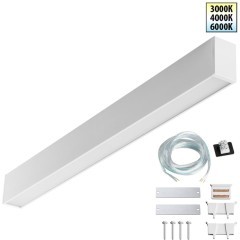 Светильник линейный Novotech светодиод. с переключ. цв. температуры IP20 LED 20W 220-240V 3000К\4000К\6000К FATTO 359602