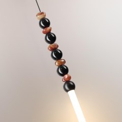 7187/12L Подвесной светодиодный декоративный светильник с натур. агатом 12Вт 3500K 800лм Odeon Light MONELLA