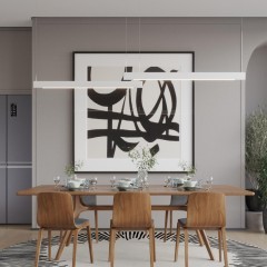 359549 LEDO NT25 000 белый Светильник подвесной диммир. (пульт ДУ/прилож. Smart Life) IP20 LED 12/24W 220-240V 3000-5700К ITER