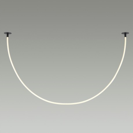 4391/40CL HIGHTECH черный/металл/канат Потолочный св-к встраиваемый (2 крепления и крючок в комплекте) IP20 LED 40W 1580Лм 4000K CORDA