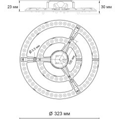 Модуль LED 72Вт c ДУ 2.4G /SMART/RGB 3000-4200-6500K Novotech 357774