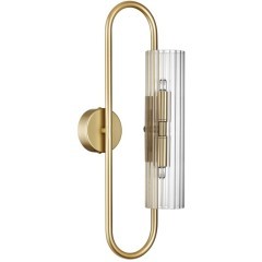 6560/2W SUSPENTIONI LN24 золотой/прозрачный/металл/стекло Бра G9 2*20W 220V TORONTO