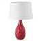 8137/1T MODERNI LN25 красный/белый, керамика/текстиль Настольная лампа Е27 1*60W 220V YARA