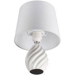 8143/1T MODERNI LN25 белый, керамика/текстиль Настольная лампа Е27 1*60W 220V KEILA