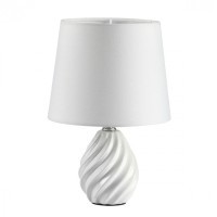 8143/1T MODERNI LN25 белый, керамика/текстиль Настольная лампа Е27 1*60W 220V KEILA