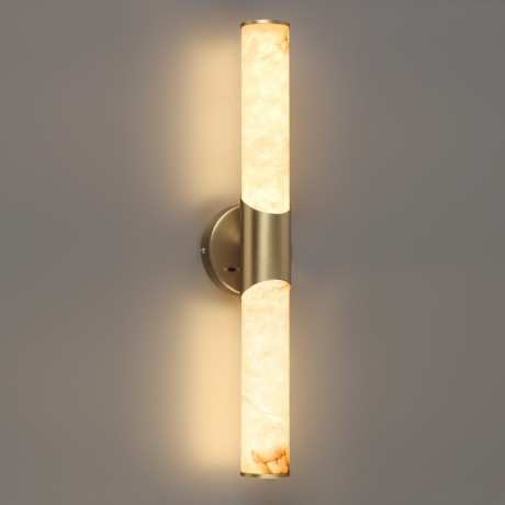 6672/12WL L-VISION ODL24 123 Настенный светильник латунь/металл/алебастр IP20 LED 12W 540Лм 3000K/4000K MARBELLA