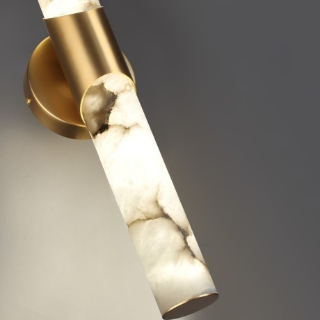 6672/12WL L-VISION ODL24 123 Настенный светильник латунь/металл/алебастр IP20 LED 12W 540Лм 3000K/4000K MARBELLA