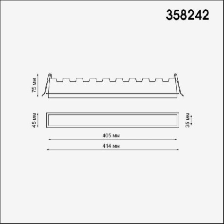 Встраиваемый светильник Novotech 358242 HIELO светодиодный LED 30W