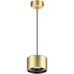 Подвесной светильник цилиндр Novotech 358969 Giro светодиодный LED 12W вниз + 3W вверхW
