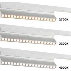 359738 PORT NT25 240 белый Светильник однофазный двухжильный трековый с переключ. цв. температуры IP20 LED 6W 180-265V 2700К/3200К/4000К EOS