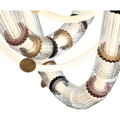 5455/80CL Люстра потолочная премиальный гибкий неон со стеклом Odeon Light LED 80W 4000K COLLIER