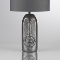 8146/1T MODERNI LN25 серый, керамика/текстиль Настольная лампа Е27 1*60W 220V AKIVI