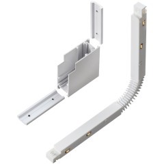 Соединитель питание+металл вертикальный с потолка на стену для шин Novotech Flum 135123