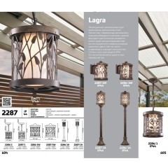 Уличный подвесной светильник Odeon Light 2287/1 LAGRA IP44 под лампу 1xE27 100W