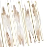 5468/118L ODEON LIGHT SPIRA подвесная LED-люстра, сатинированная латунь, коричневые рельефные подвески, 118 Вт, 3500 К, IP20, 220 В