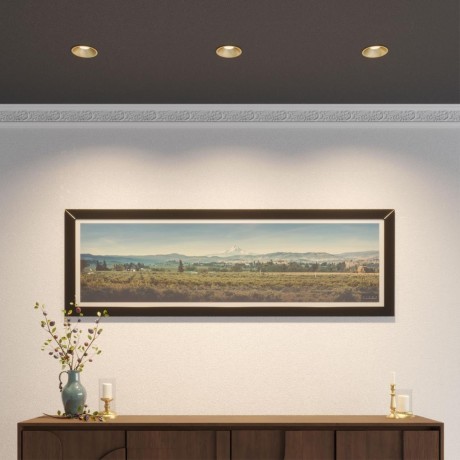 359856 Бронзовый встраиваемый светильник с перекл. цветовой темп. и антибликовым фильтром 18Вт 1530Лм 2700;3200;4000К UGR19 CRI90 36° IP20 Novotech NOVA