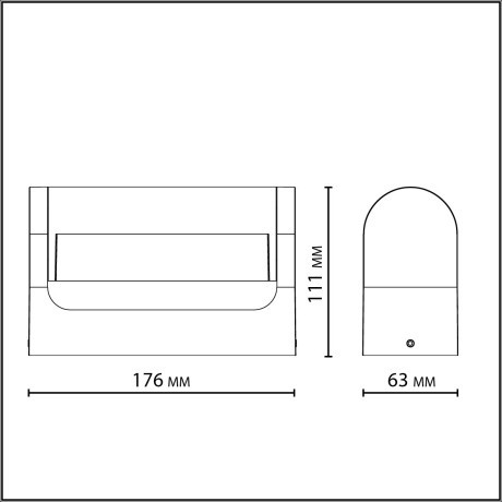 Настенный светильник IP65 LED 12W 450Лм 3000K 140° 220-240V TWINSET 7118/12WL