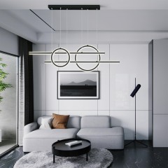 Светильник подвесной диммируемый, в комплекте пульт 4000К 116W Novotech ONDO 359183