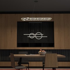 Светильник подвесной диммируемый, в комплекте пульт 4000К 116W Novotech ONDO 359183