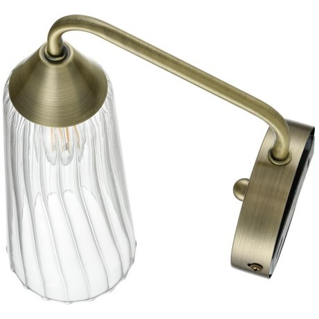 6584/1W MODERNI LN24 бронза/прозрачный, металл/стекло Бра E14 1*40W 220V DOLIANA