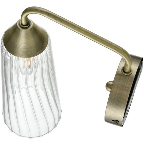 6584/1W MODERNI LN24 бронза/прозрачный, металл/стекло Бра E14 1*40W 220V DOLIANA