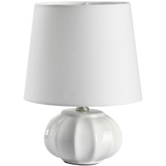 8145/1T MODERNI LN25 белый, керамика/текстиль Настольная лампа Е27 1*60W 220V HAMA