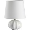 8145/1T MODERNI LN25 белый, керамика/текстиль Настольная лампа Е27 1*60W 220V HAMA